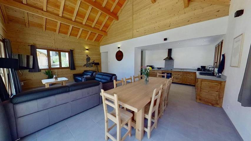 Appartement de vacances pour 10 personnes, avec jacuzzi ainsi que sauna et terrasse, animaux acceptés