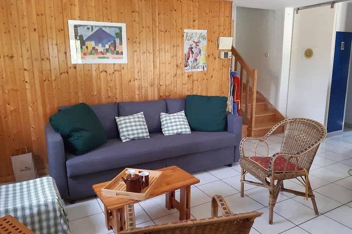 Maison de vacances individuelle dans jardin méditerranéen 1200m2 in Leucate, Côte méditerranéenne (France)