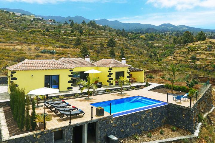 Casa de vacaciones para 4 personas, con Terraza además de Jardín y Vistas al lago en La Palma