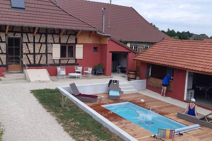 Maison de vacances pour 3 personnes, avec jardin et piscine
