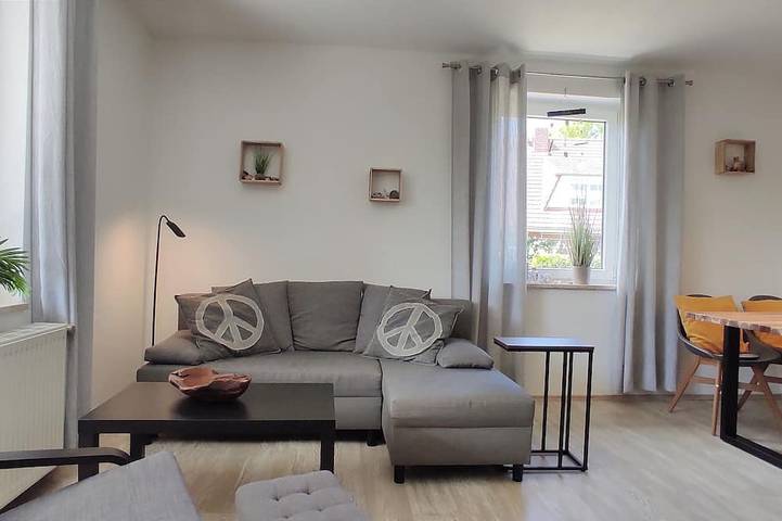 Ferienwohnung für 3 Personen, mit Terrasse und Garten