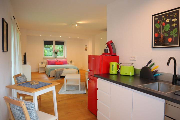 Ferienwohnung für 2 Personen, mit Garten und Ausblick, mit Haustier in Nordholz