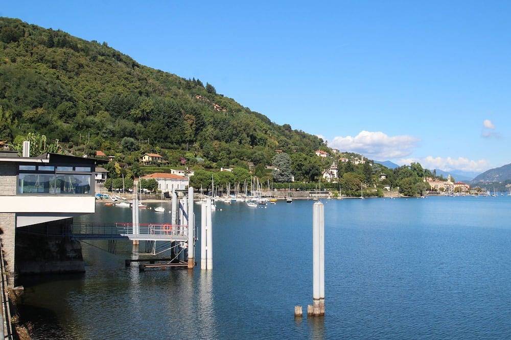 Ganze Wohnung, Gemütliche Wohnung für 3 Gäste mit W-Lan, Klimaanlage, Tv, Innenhof und Haustiere erlaubt in Lesa, Lago Maggiore (Piemont)