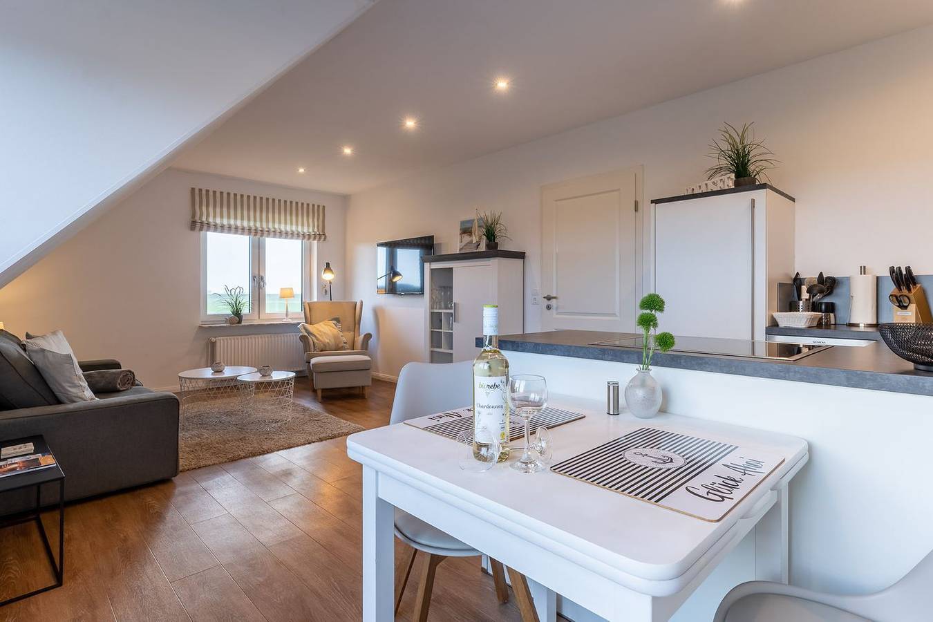 Ganze Wohnung, Top ausgestattete Reetdachferienwohnung im Weitblick kurz vor Spo in Tümlauer Koog, Eiderstedt