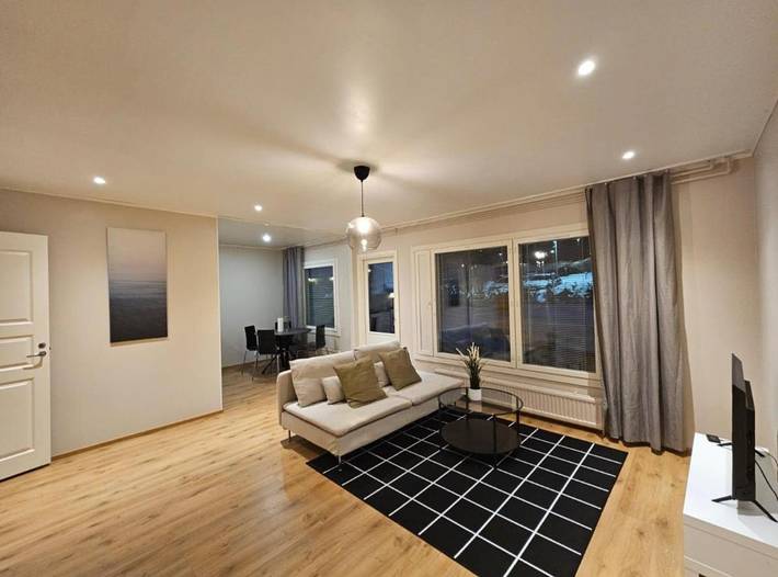 Appartement de vacances pour 4 personnes, avec jardin ainsi que terrasse et sauna