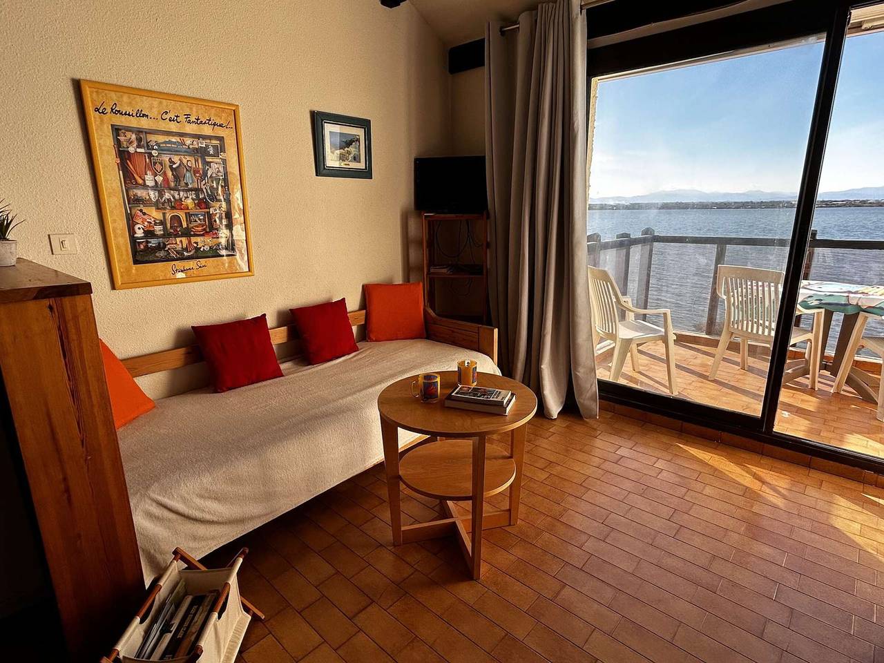 Ganze Wohnung, T2 Apartment mit Zwischengeschoss, Seeblick - 5 Pers. in Le Barcarès, Côte d'Améthyste