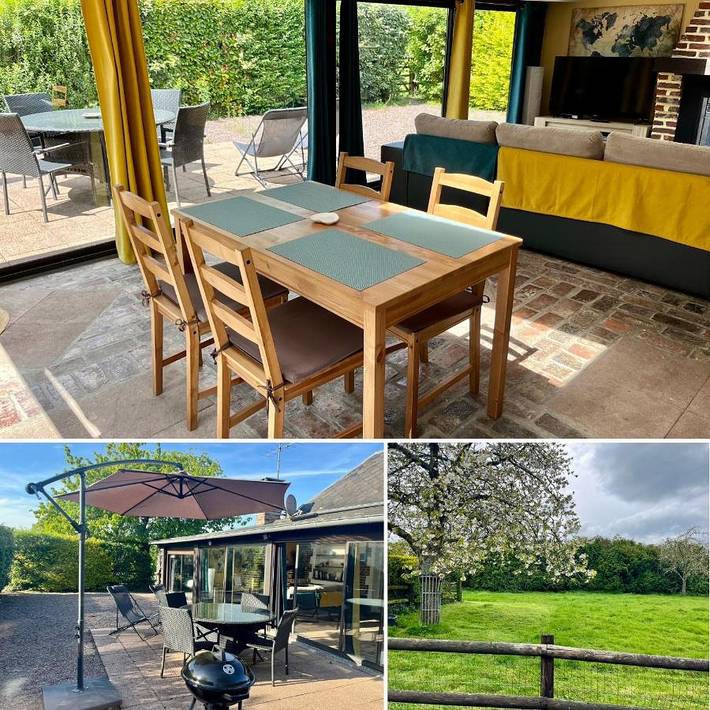 Location de vacances pour 4 personnes, avec Terrasse et Jardin à Hermival-les-Vaux