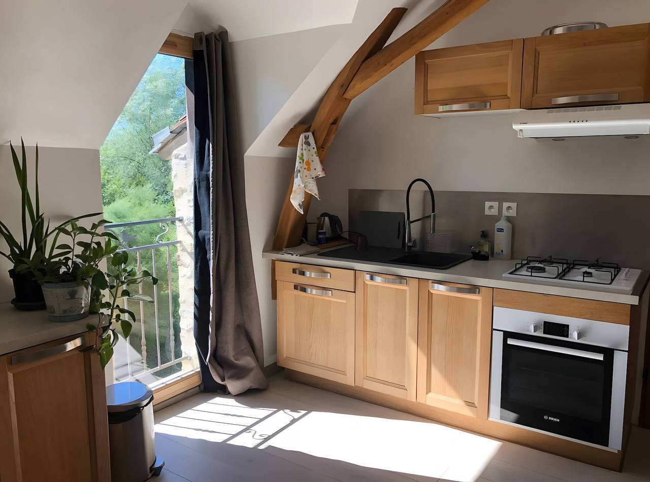 Apartamento entero, Apartamento 'À L'Aujardière' con Jardín Compartido y Wi-Fi in Durtal, Angers region