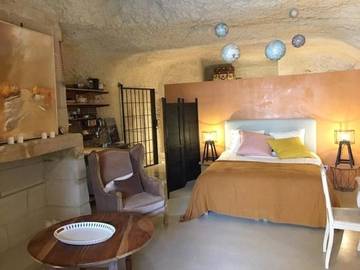 Gîte pour 2 personnes, avec jardin et vue à Rochecorbon