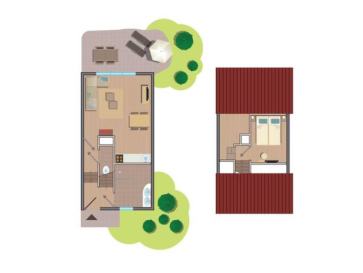 Ferienpark für 8 Personen, mit Pool und Ausblick sowie Garten und Kinderpool, mit Haustier in Belgien - 3