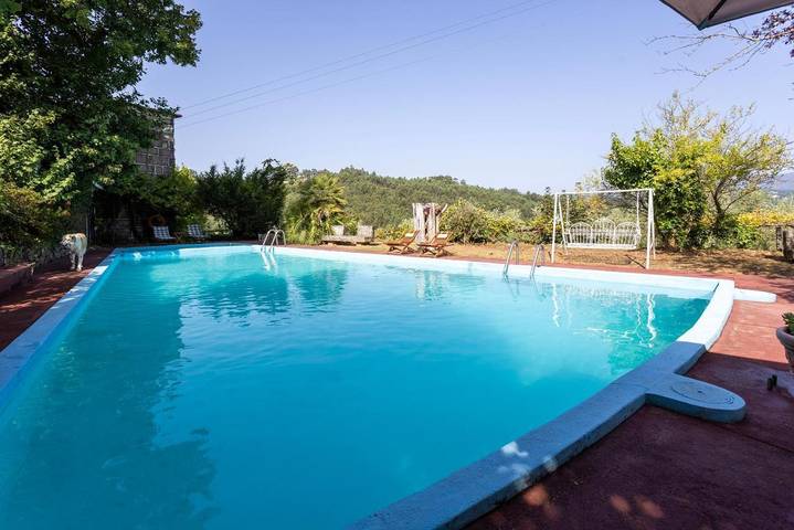 Apartamento de férias para 6 pessoas, com piscina e jardim e ainda vista em São Pedro do Sul