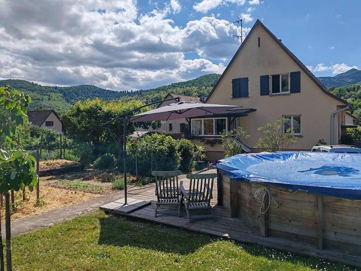 Ferienhaus für 8 Personen, mit Garten und Ausblick sowie Pool in Kaysersberg