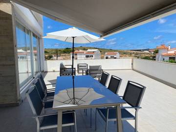 Ferienhaus in Es Mercadal, Menorcas Küste für 7 