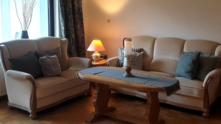 Ferienwohnung für 3 Personen, mit Terrasse und Sauna sowie Ausblick, mit Haustier in Wiehengebirge - 3