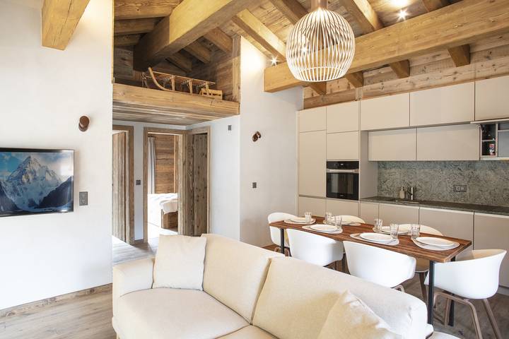 Ferienwohnung für 6 Personen, mit Balkon und Sauna in Anniviers
