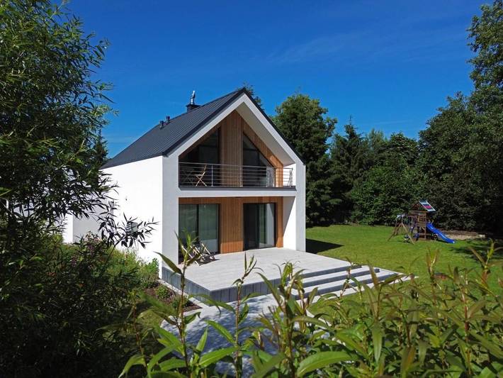 Domek letniskowy dla 6 osób, z Balkon i Taras oraz Ogród i Sauna w Mazowsze