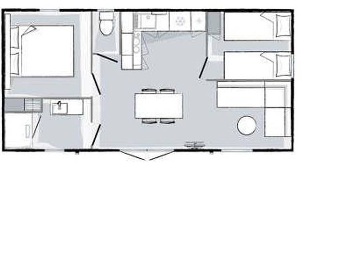Mobil home pour 4 personnes, avec bassin pour enfant à Les Vans - 4