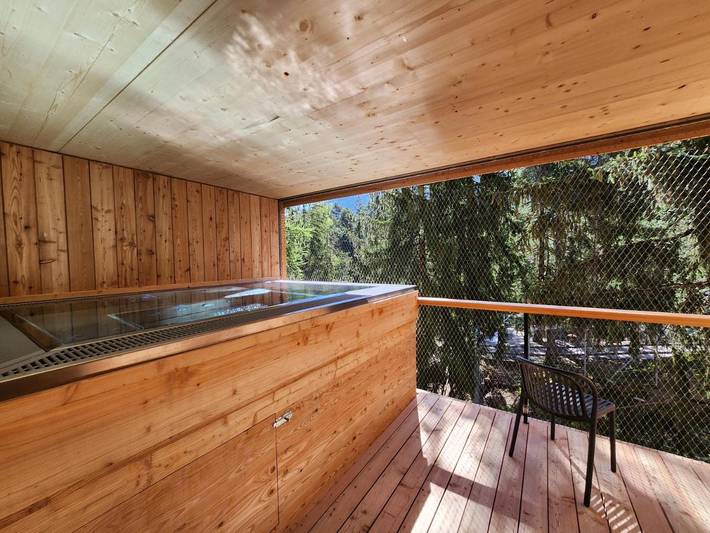 Hôtel pour 2 personnes, avec piscine et vue ainsi que jardin et bassin pour enfant à Salvan - 2