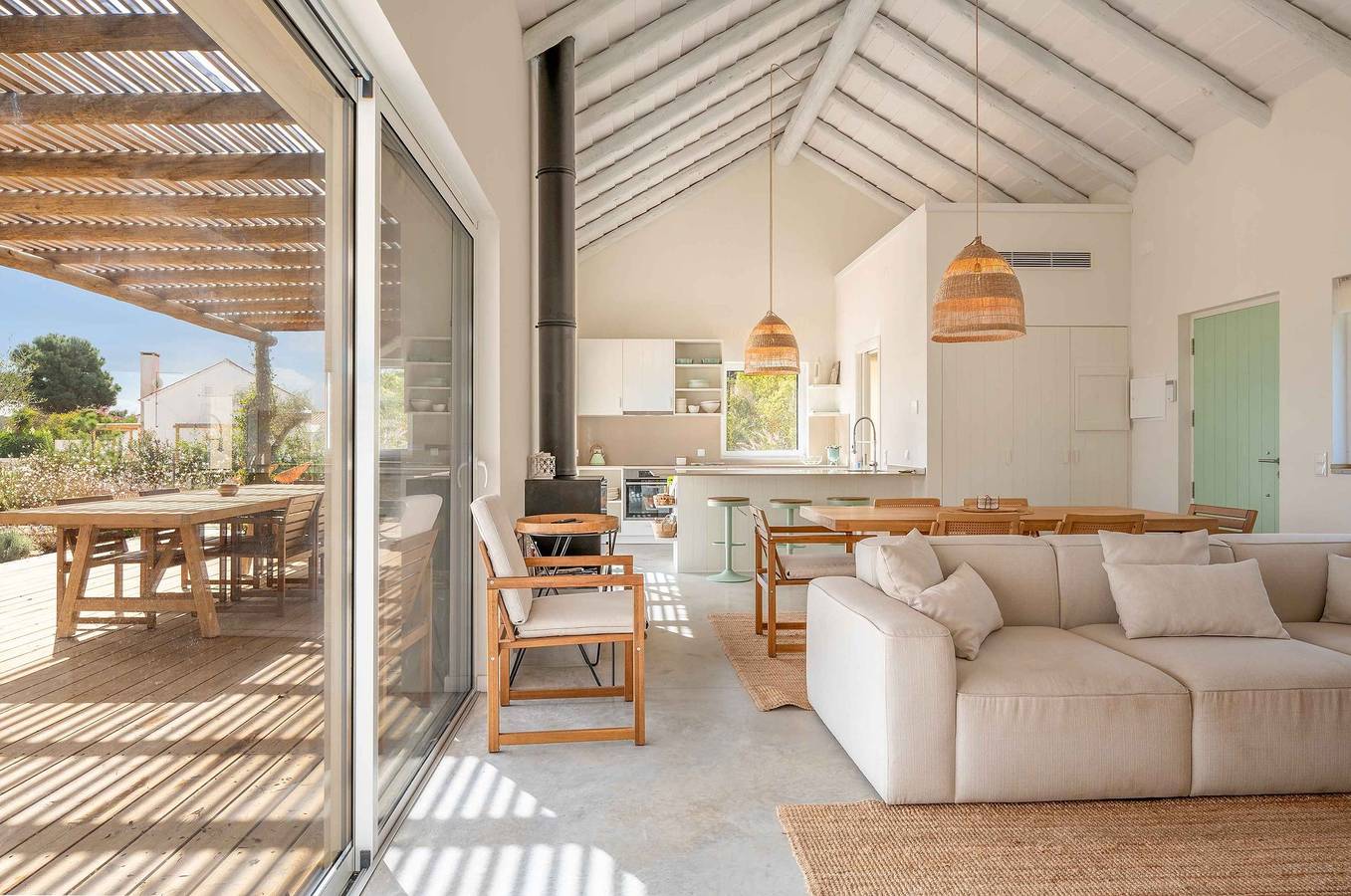 Ferienhaus für 8 Personen mit Garten in Praia do Carvalhal, Carvalhal
