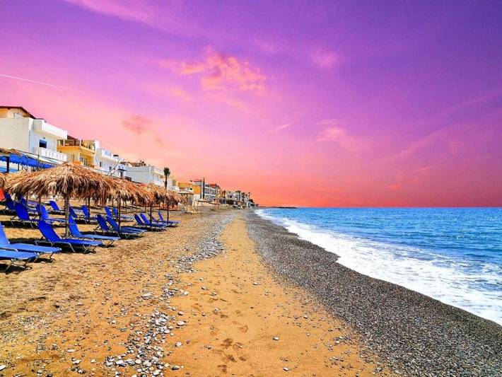 Gîte pour 4 personnes, avec balcon dans Myrtos