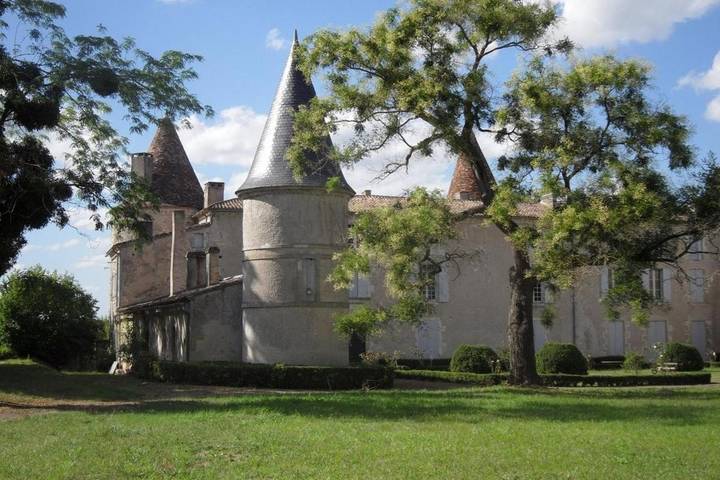 Maison d’hôte pour 14 personnes, avec Balcon ainsi que Terrasse et Vue à Pessac-sur-Dordogne