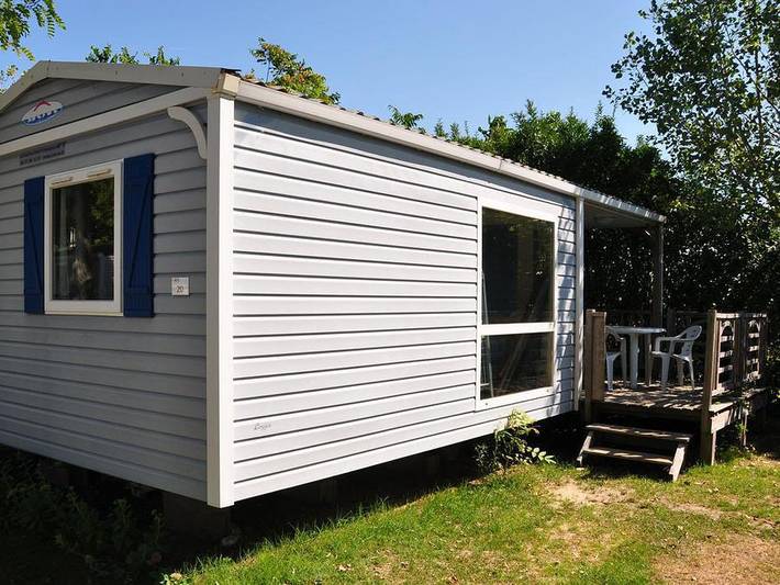 Flower Camping L'Abri-Côtier - Mobilheim 5 personen - Loggia 26 m² (2 Schlafräume - 4/5 pers.) + Tv in Saint-Nazaire-sur-Charente, Rochefort und Umgebung