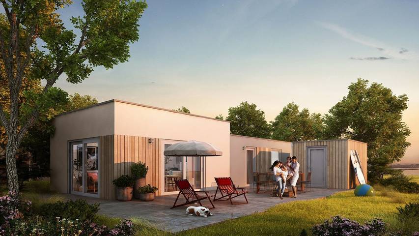 Chalet für 4 Personen, mit Pool und Garten in Breskens