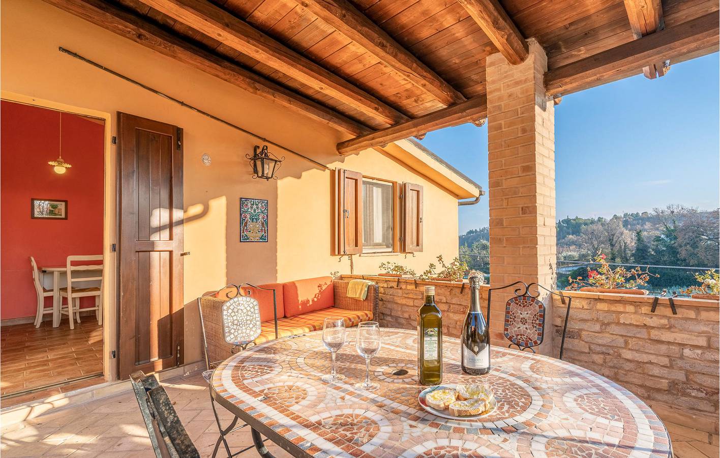 Ganze Ferienwohnung, Ferienwohnung für 2 Personen mit Pool in Montefiore dell'Aso, Ascoli Piceno Provinz