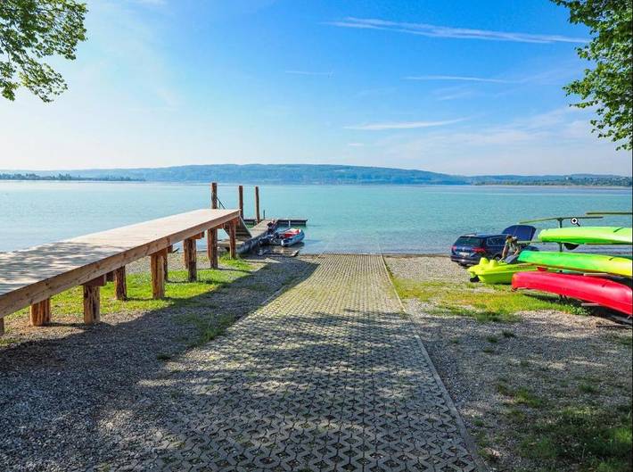 Camping für 3 Personen, mit Terrasse am Bodensee