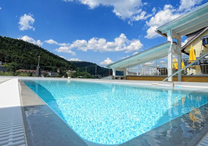 Wellnesshotel Rothfuss **** - Einzelzimmer mit Dusche und Wc in Bad Wildbad, Nordschwarzwald