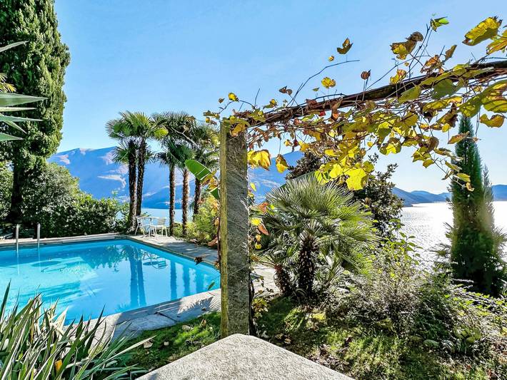 Ferienhaus für 4 Personen, mit Seeblick und Terrasse, mit Haustier in Brissago
