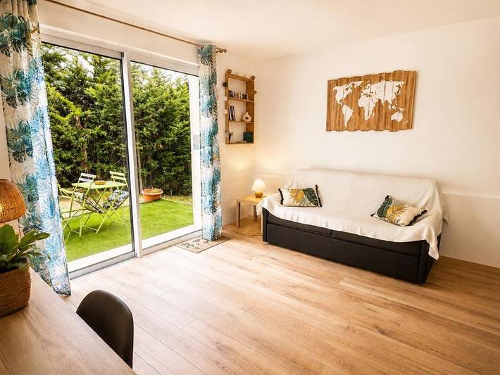 Appartement de vacances pour 3 personnes, avec terrasse et jardin