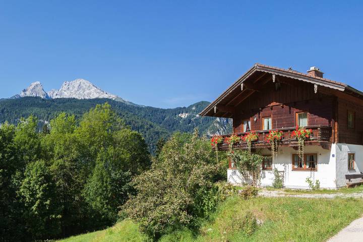 Bauernhaus für 4 Personen, mit Seeblick und Garten, kinderfreundlich in Schönau am Königssee