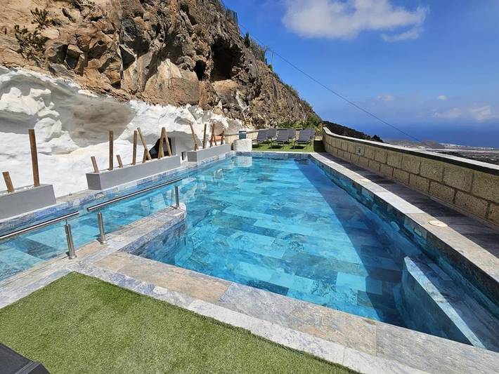 Casa rural para 14 personas, con vistas además de piscina y terraza en Güímar - 4