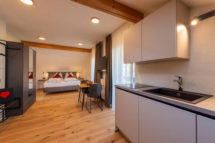 Entire studio, Studio Apartment 'Weinangerhof Apartment Birnbaum' with Mountain View, Wi-Fi and Air Conditioning in St. Pauls, Eppan an der Weinstraße