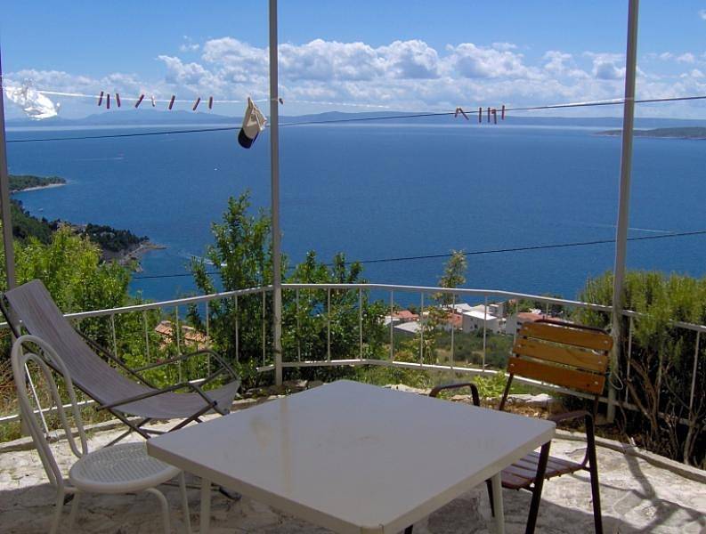 Ganze Wohnung, Apartment in Brela mit Meerblick, Terrasse, Klimaanlage, Wlan (3512-1) in Brela, Makarska Riviera