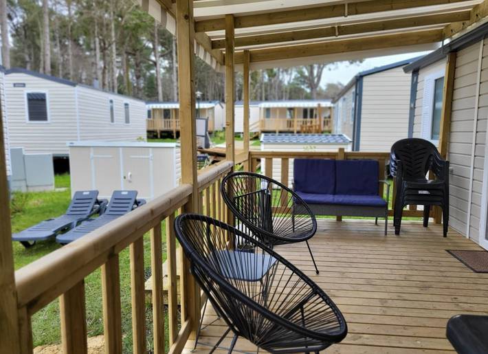 Mobil home pour 6 personnes, avec jardin ainsi que terrasse et piscine à Piriac-sur-Mer - 2