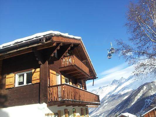 Hütte für 6 Personen, mit Balkon und Garten in Zermatt