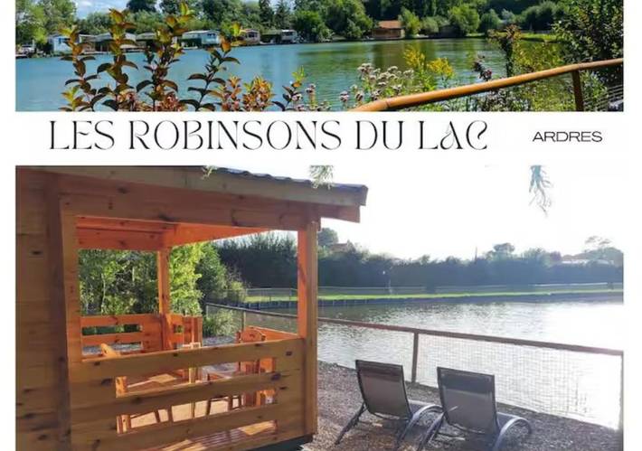 Camping pour 2 personnes, avec jardin et terrasse ainsi que vue et vue sur le lac, animaux acceptés