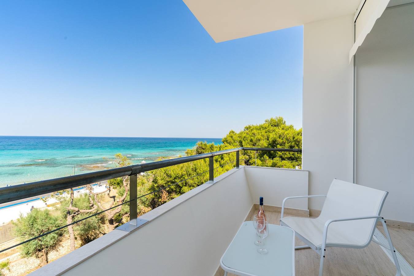 Ganze Wohnung, Apartment 'Best Sunset - Acqua Marina' mit Meerblick, Wlan und Klimaanlage in Gallipoli, Golf von Tarent