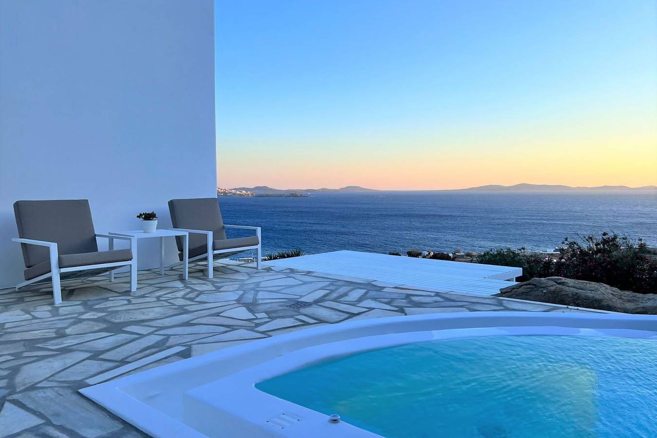 Maison de vacances pour 2 personnes avec jacuzzi in Agios Stefanos, Mykonos