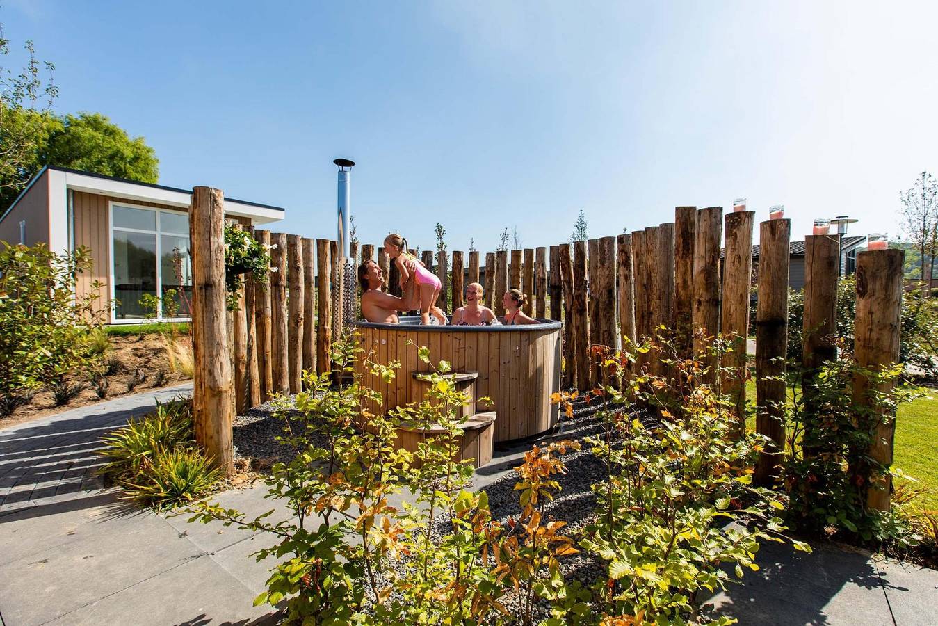 Bospark Ede — Ferox 5 personen Wellness (Hottub) in Ede, Hoge Veluwe