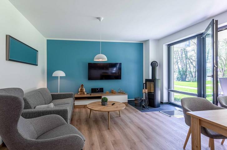 Ferienwohnung für 3 Personen, mit Sauna und Seeblick sowie Garten in Krakow am See - 2