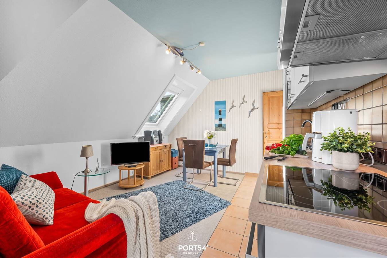 Ganze Wohnung, Gemütliches Apartment "Eiderseeschwalbe Ii" mit Balkon und Gartenblick in Sankt Peter-Ording in St. Peter-Bad, St. Peter-Ording