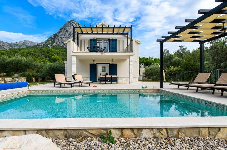 Dom dla 6 osób, z basen i widok oraz ogród w Zaostrog