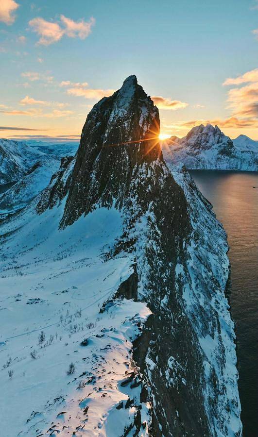 Ferienhaus für 6 Personen, mit Garten und Ausblick in Senja