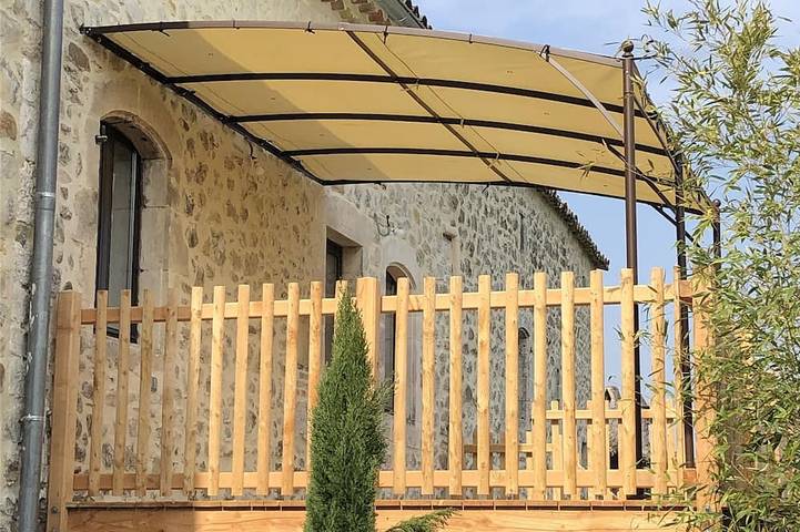 Cortijo del siglo XVIII clasificado 3 estrellas - Piscina y jardín in Lagorce, Ardèche