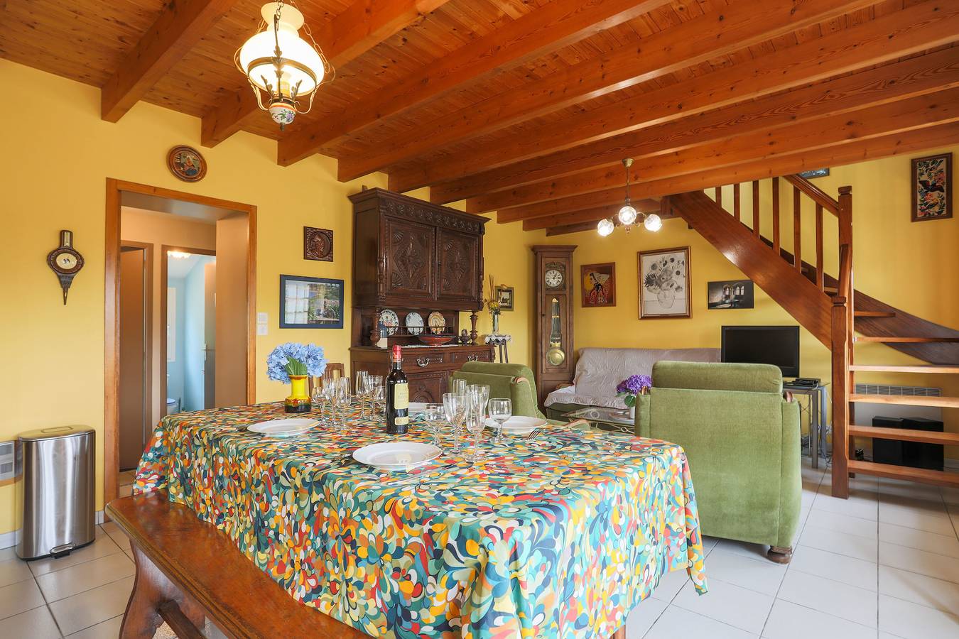 Ferienhaus 'Kerjézéquel 2 km vom Strand' mit privater Terrasse, privatem Garten und Wlan in Ploulec'h, Ceinture Dorée