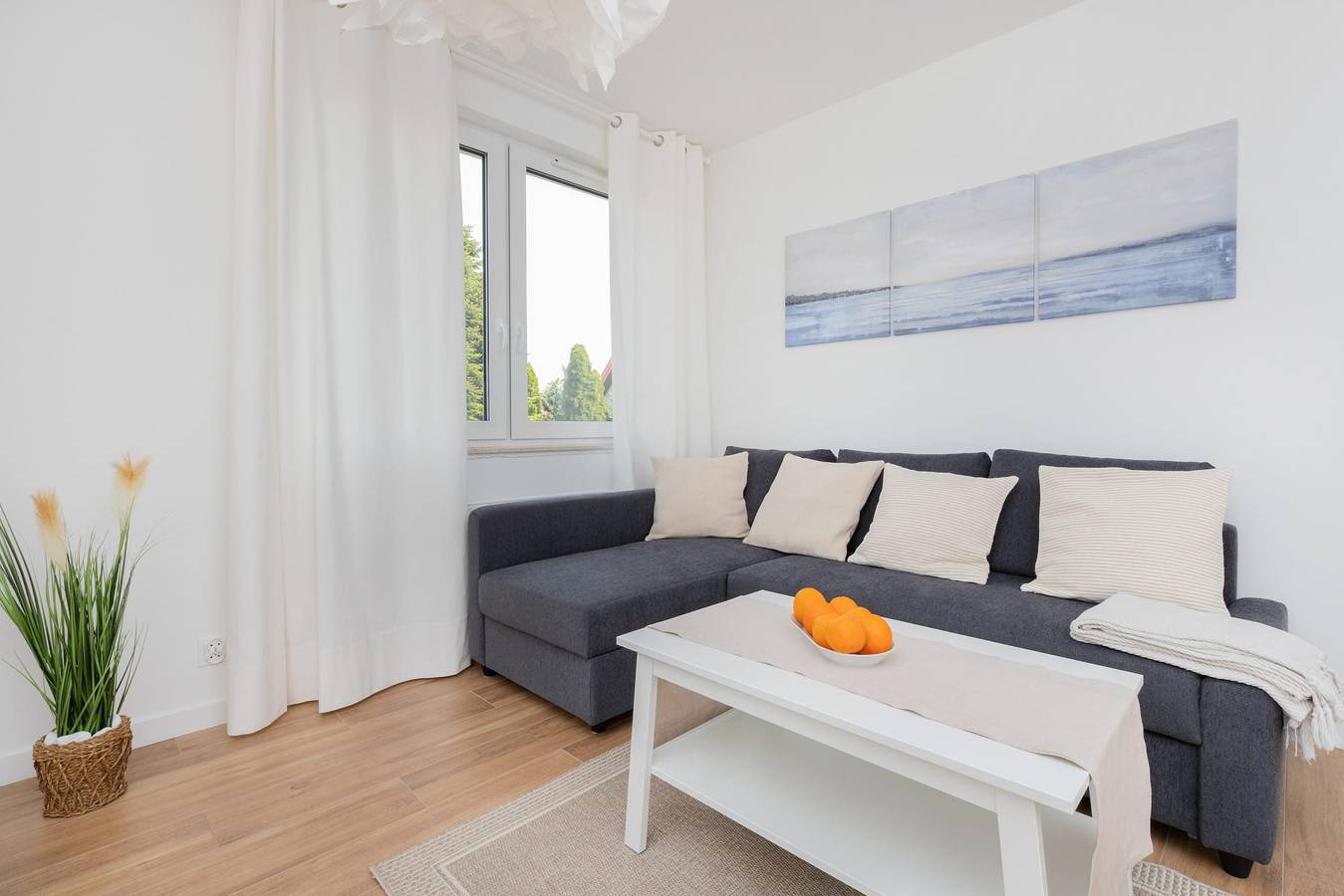 Ganze Wohnung, Comfortable Apartment in Puck | Balcony, Parking, Work Desk in Puck, Polnische Ostsee