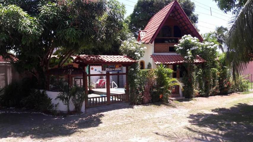 Casas e apartamentos de temporada para 5 pessoas, com piscina e vista e ainda jardim, com animais de estimação em Vera Cruz 